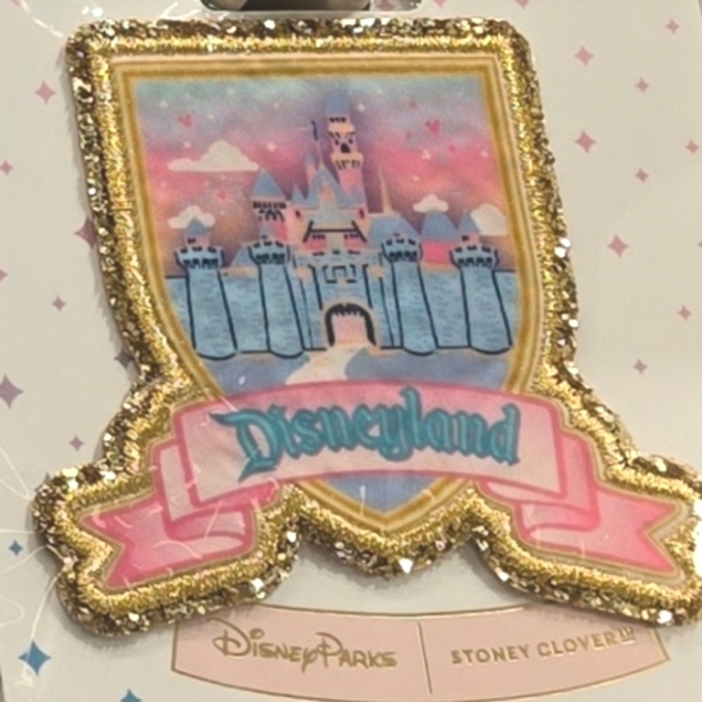 NEW Stoney Clover Lane Disneyland Crest Patch Disney Pastel Glitter